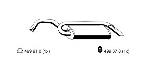 ERNST 332170 End Silencer